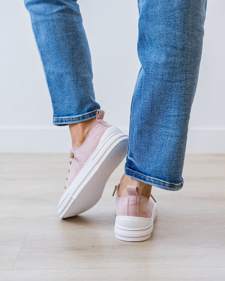 Very G Aman Suede Sneakers - Blush Very G