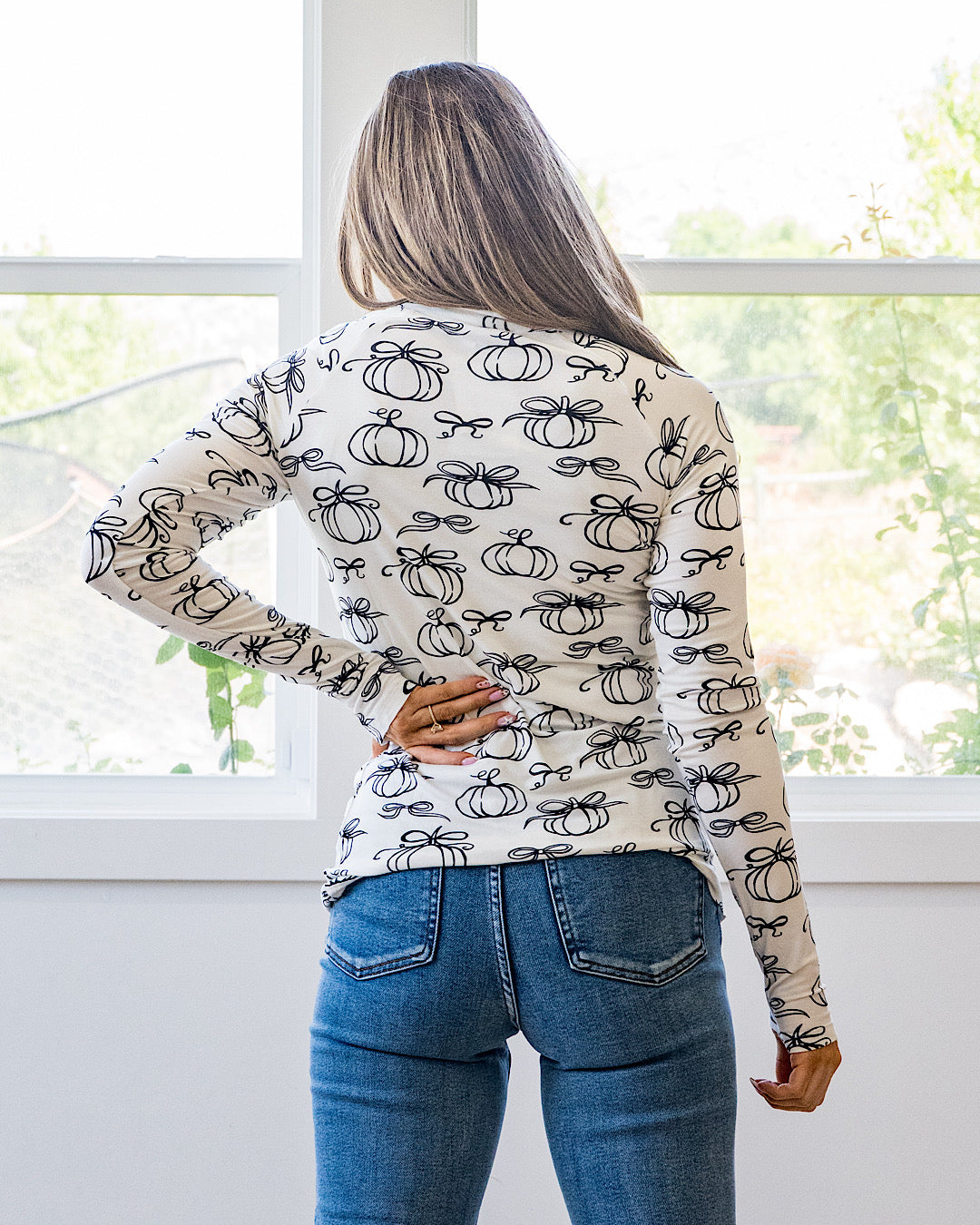 NEW! Blair Long Sleeve Top - Classic Pumpkins Michelle Mae