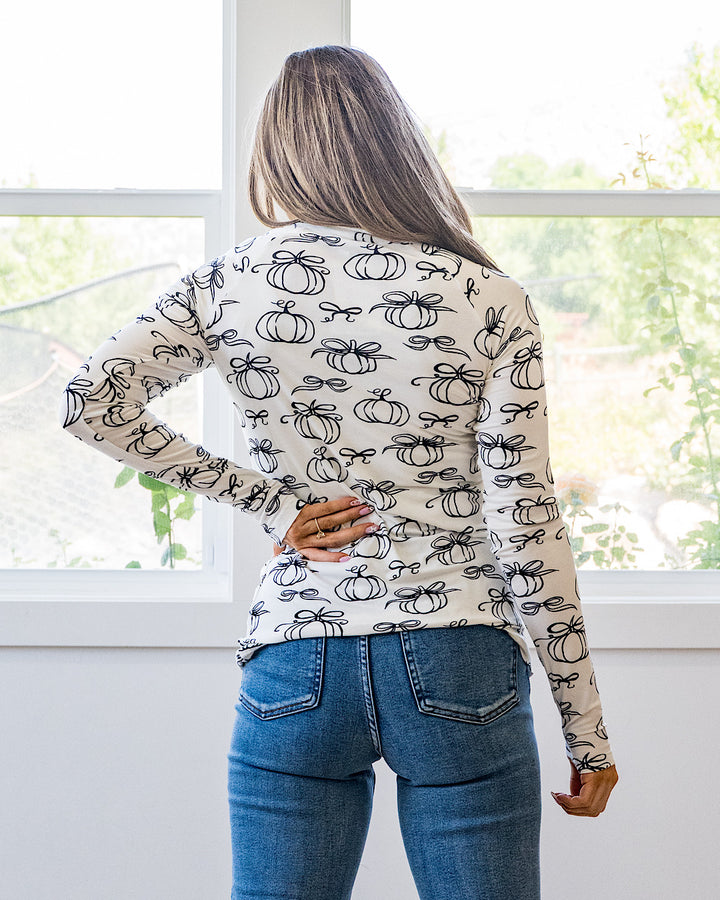 NEW! Blair Long Sleeve Top - Classic Pumpkins Michelle Mae