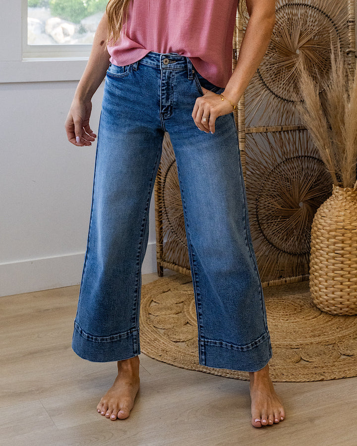 KanCan Bergen Non Distressed Wide Leg Jeans KanCan