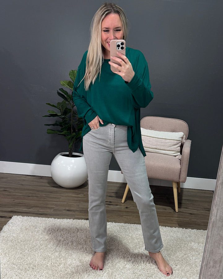 KanCan See You Gray Slim Straight Jeans SALE KanCan