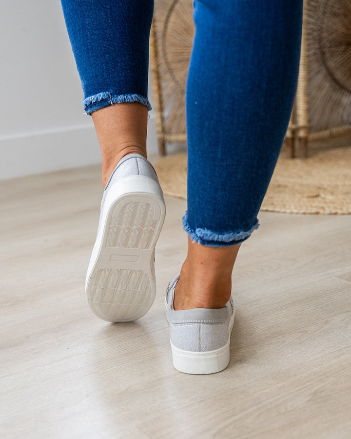 Very G Marian Slip On Sneakers- Light Gray Very G