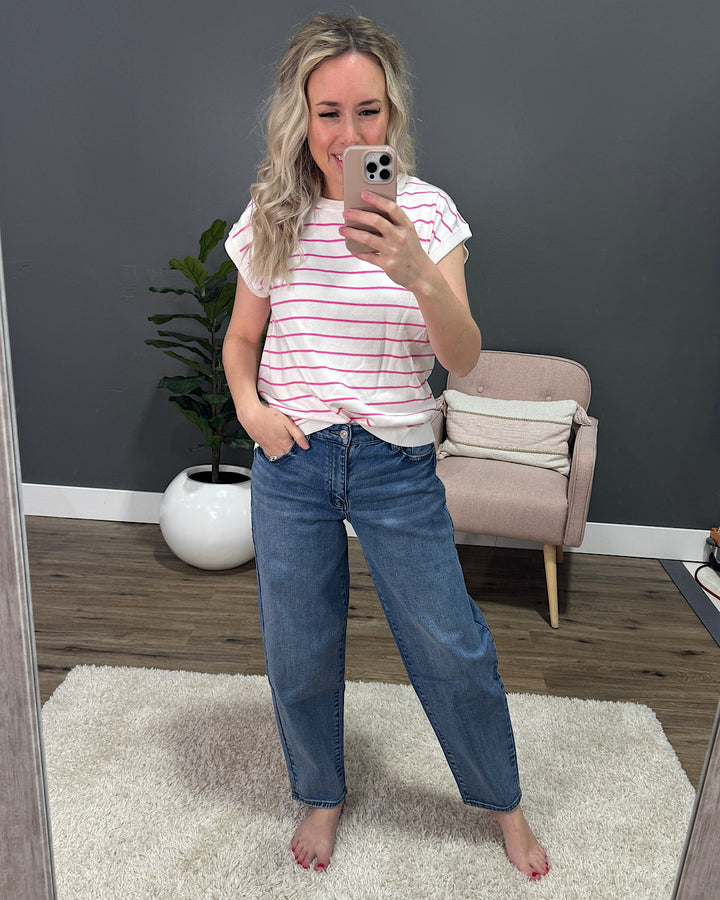 KanCan Riley Non Distressed Barrel Jeans KanCan