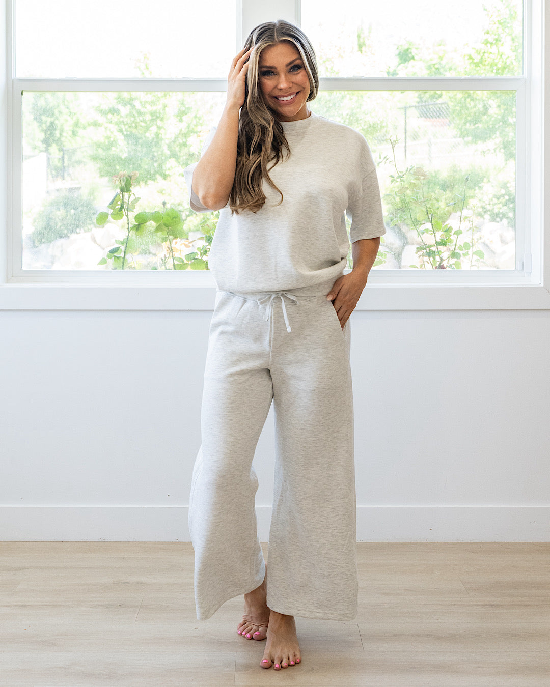 Macey Scuba Fabric Top - Color Options Available!