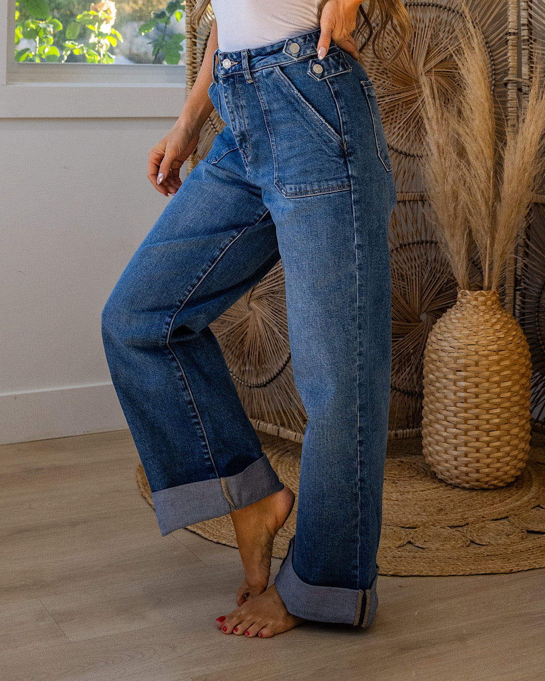 KanCan Elsie 90's Wide Leg Trouser Jeans SALE KanCan