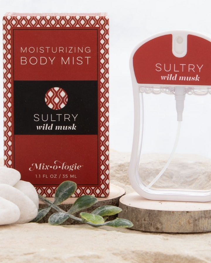 Moisturizing Body Mist Perfume - 12 Scents Mix-o-logie Sultry - Wild Musk
