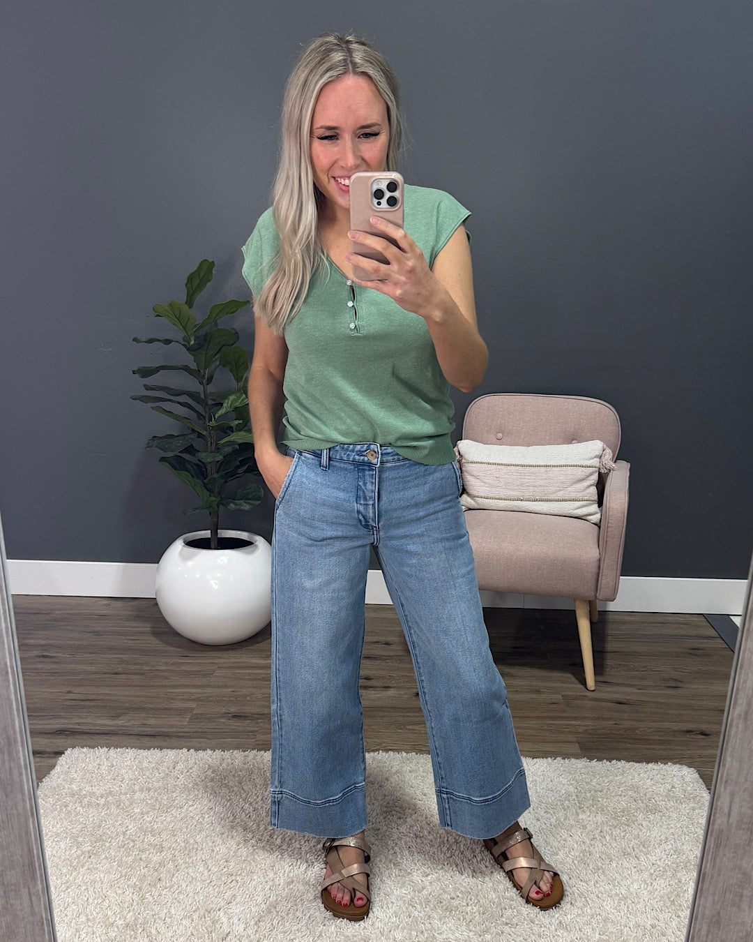 KanCan Charity Wide Leg Jeans KanCan