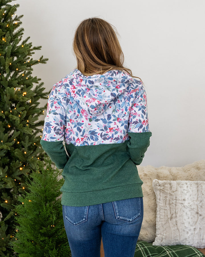 NEW! Hailey Pullover Hoodie - Winter Berry and Evergreen Michelle Mae