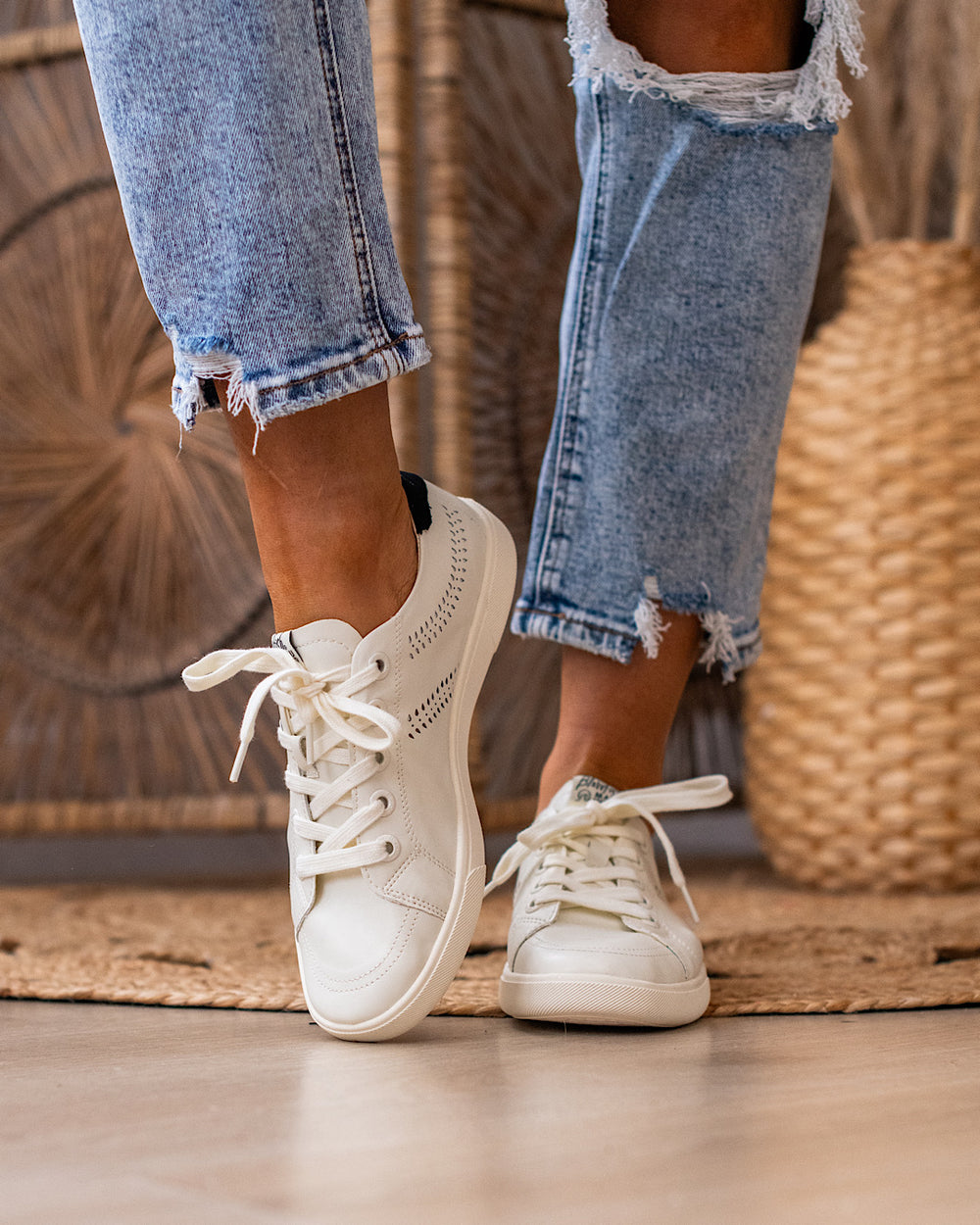 Blowfish Tanner Sneakers - Cream FINAL SALE Blowfish