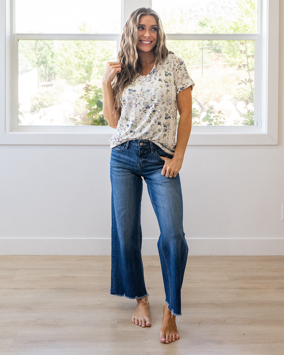 NEW! Sophie V Neck Top - Olive Meadows Michelle Mae