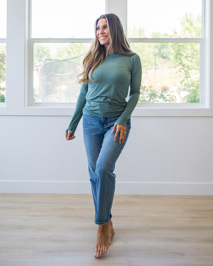 Blair Long Sleeve Top - Dusty Jade Michelle Mae