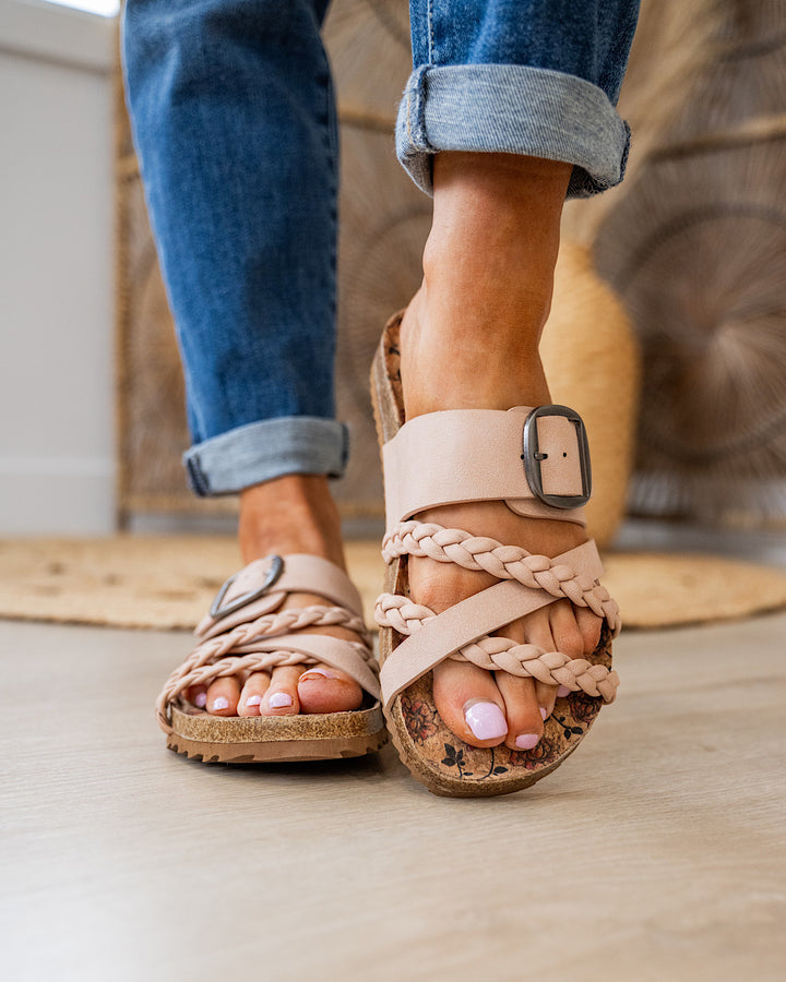 Very G Nora 3 Criss Cross Sandals - Blush FINAL SALE Very G