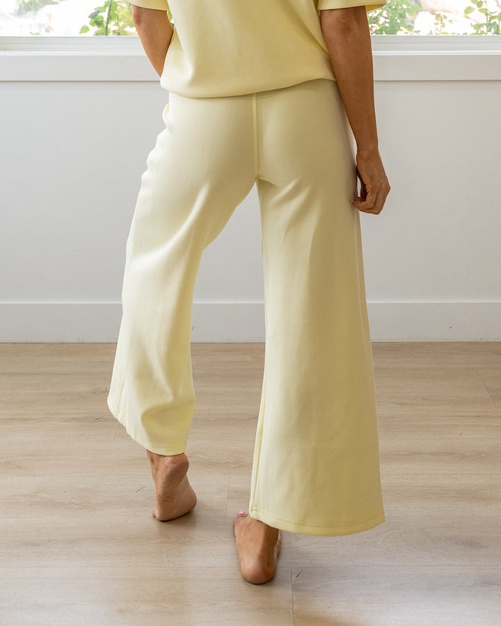 NEW! Kendall Scuba Fabric Wide Leg Pants - Lemonilla Rae Mode