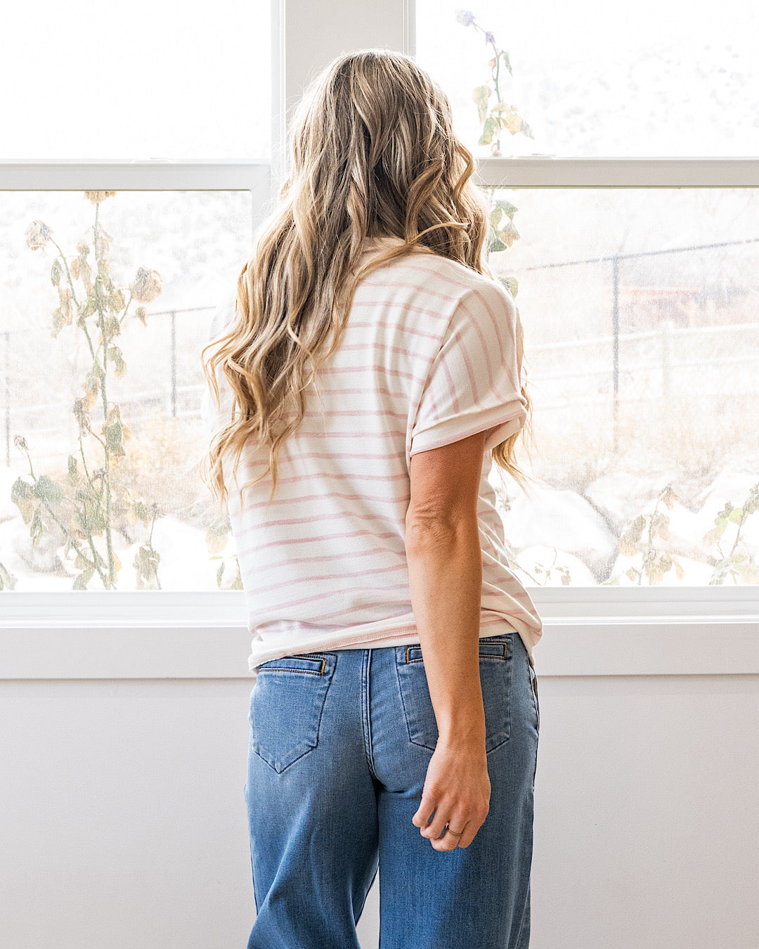 NEW! Madison Striped Top - Blush Lovely Melody