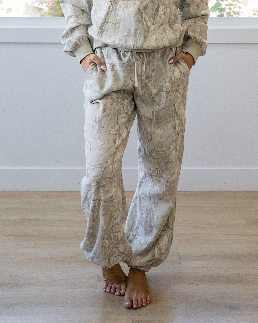 Gray Camo Joggers Double Zero