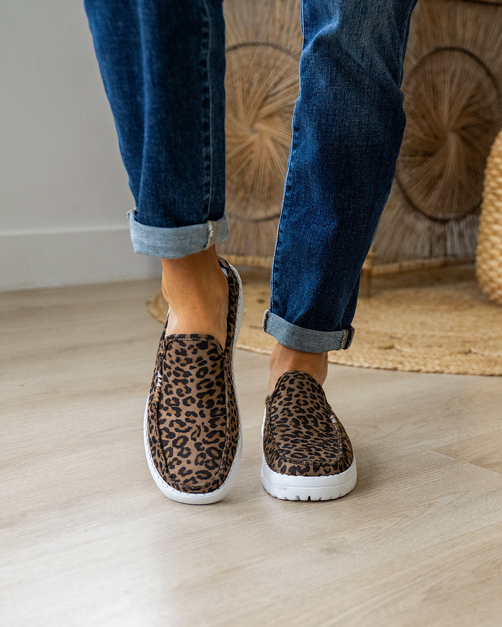 Very G Brisas Slip On Sneakers - Tan Leopard Very G