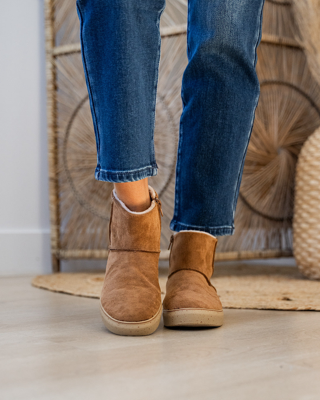 NEW! Very G Fuzzy Boots - Tan Very G