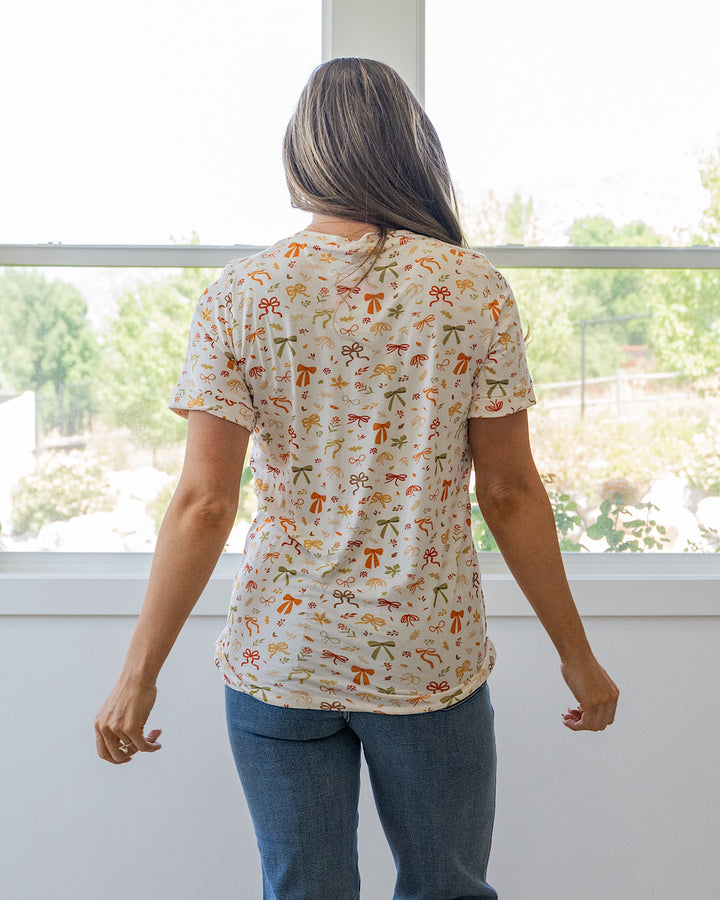 Sophie V Neck Top - Harvest Bows Michelle Mae