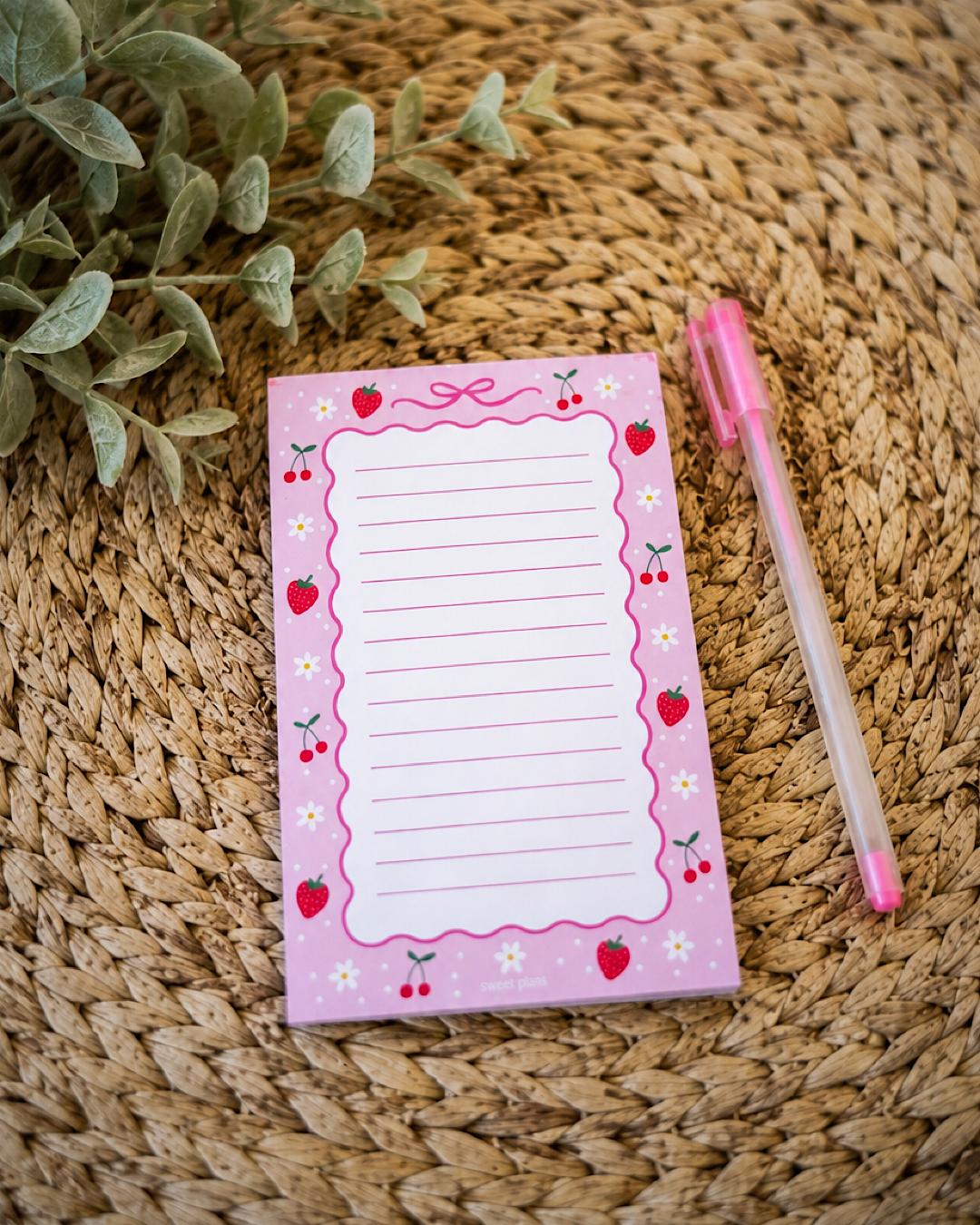 NEW! Berries & Bows Notepad Pippi