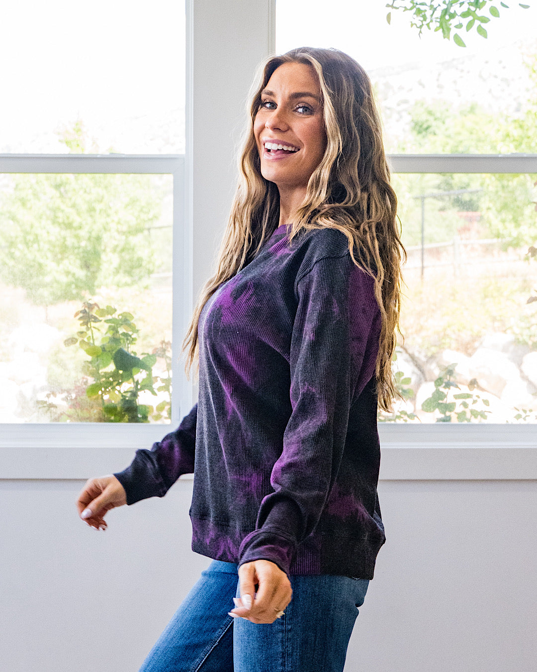 NEW! Twilight Tie Dye Waffle Top Michelle Mae