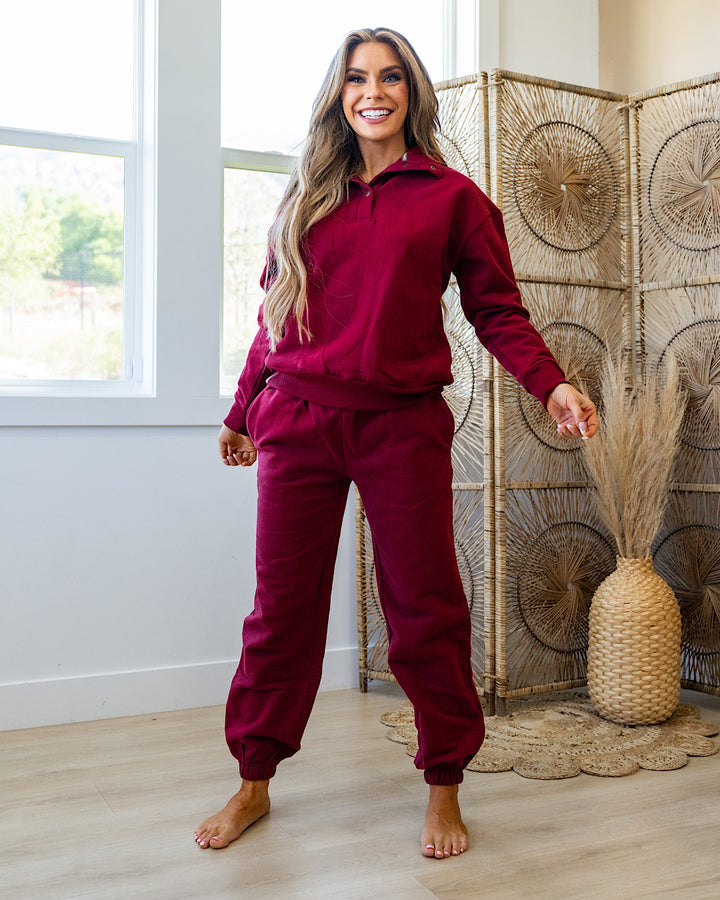 Ampersand Ave Never Better Joggers - Wine FINAL SALE Ampersand Ave