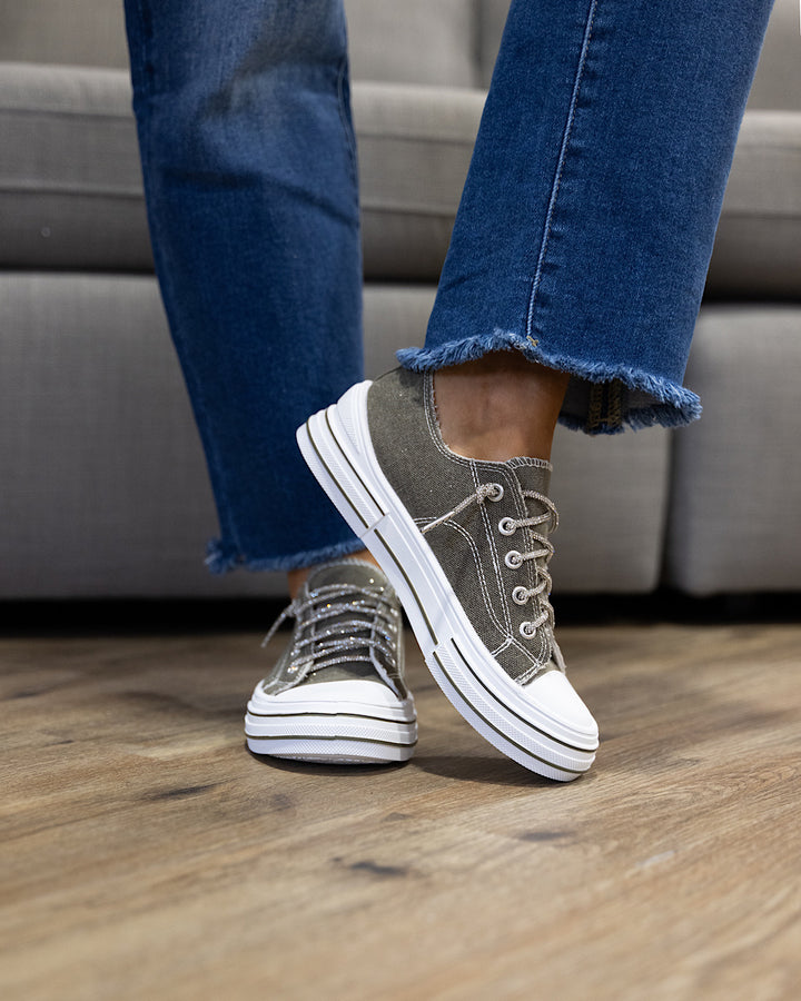 Very G Aman Sparkle Sneakers - Khaki Very G 6