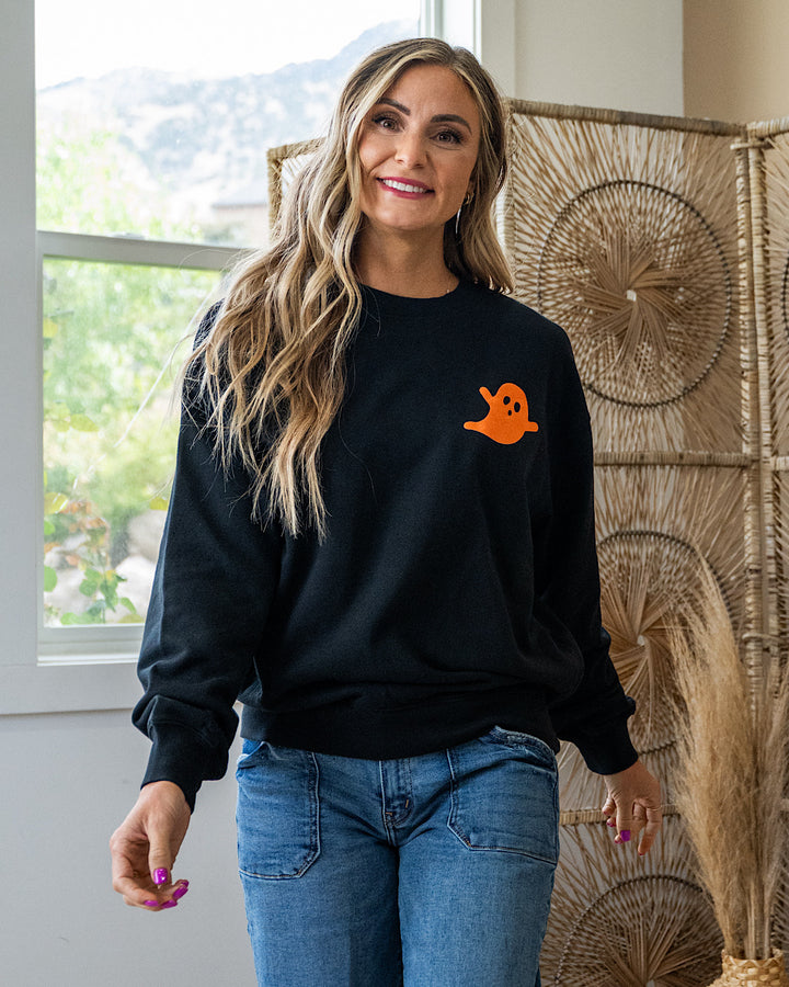 Ghost Graphic Black Sweatshirt SALE Tres Bien