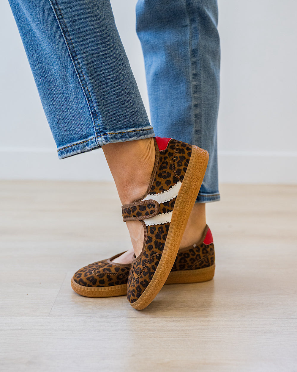 Corkys Calm Down Mary Jane Sneakers - Leopard Corkys Footwear