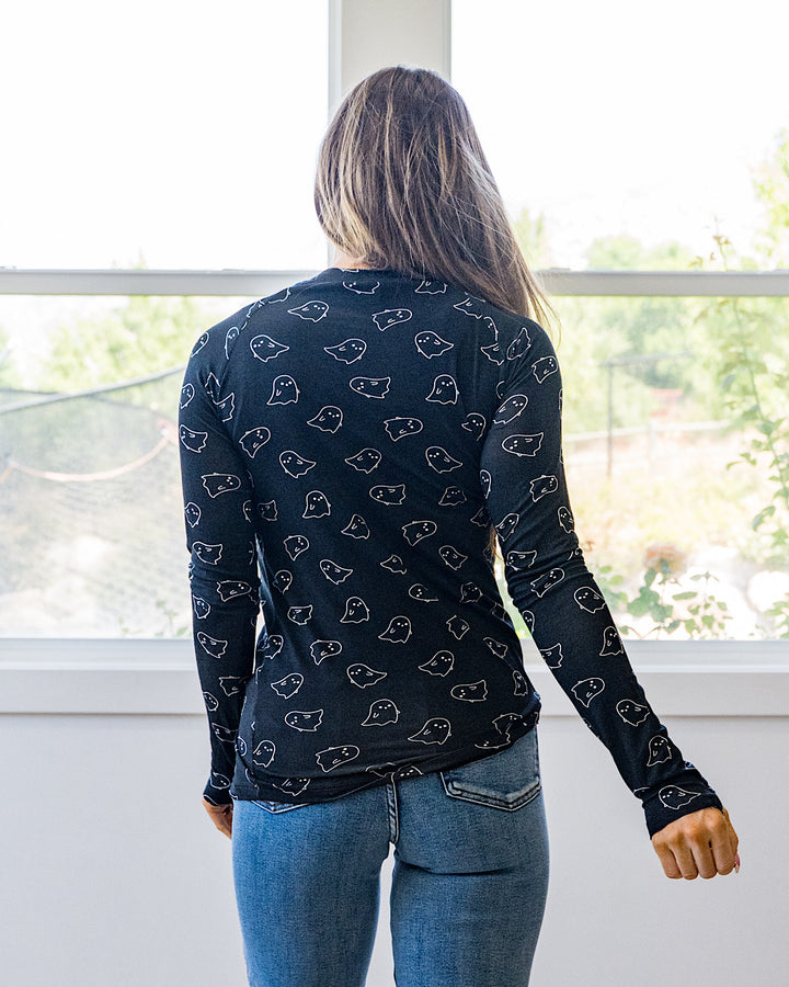 NEW! Blair Long Sleeve Top - Midnight Ghosts Michelle Mae
