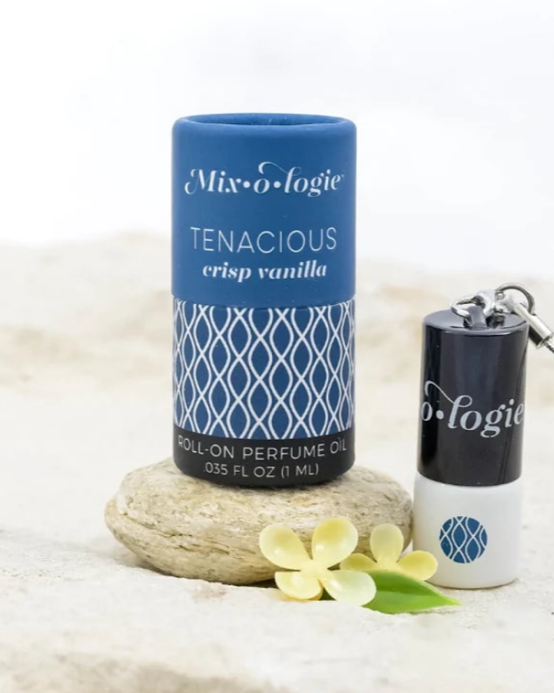 Mini Rollerball Keychain Perfume - 12 Scents Mix-o-logie Tenacious - Crisp Vanilla