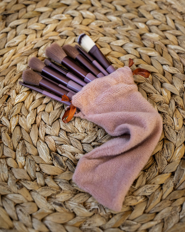 DOORBUSTER! Makeup Brush Set With Storage Bag - 13 Pieces Zenana