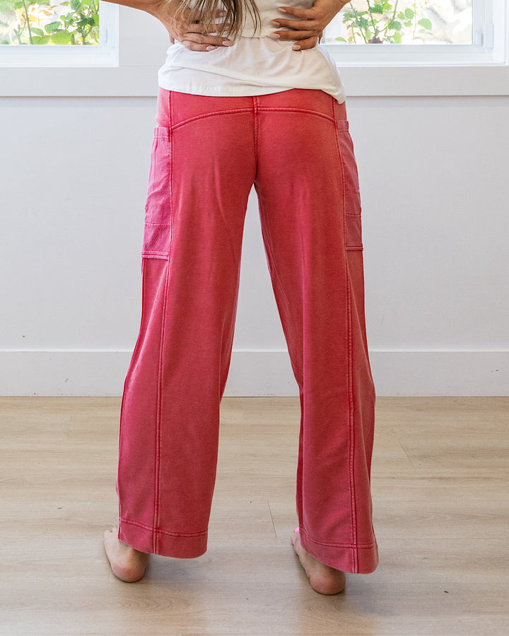 NEW! Rae Mode Terry Comfy Pants - Candy Red Rae Mode
