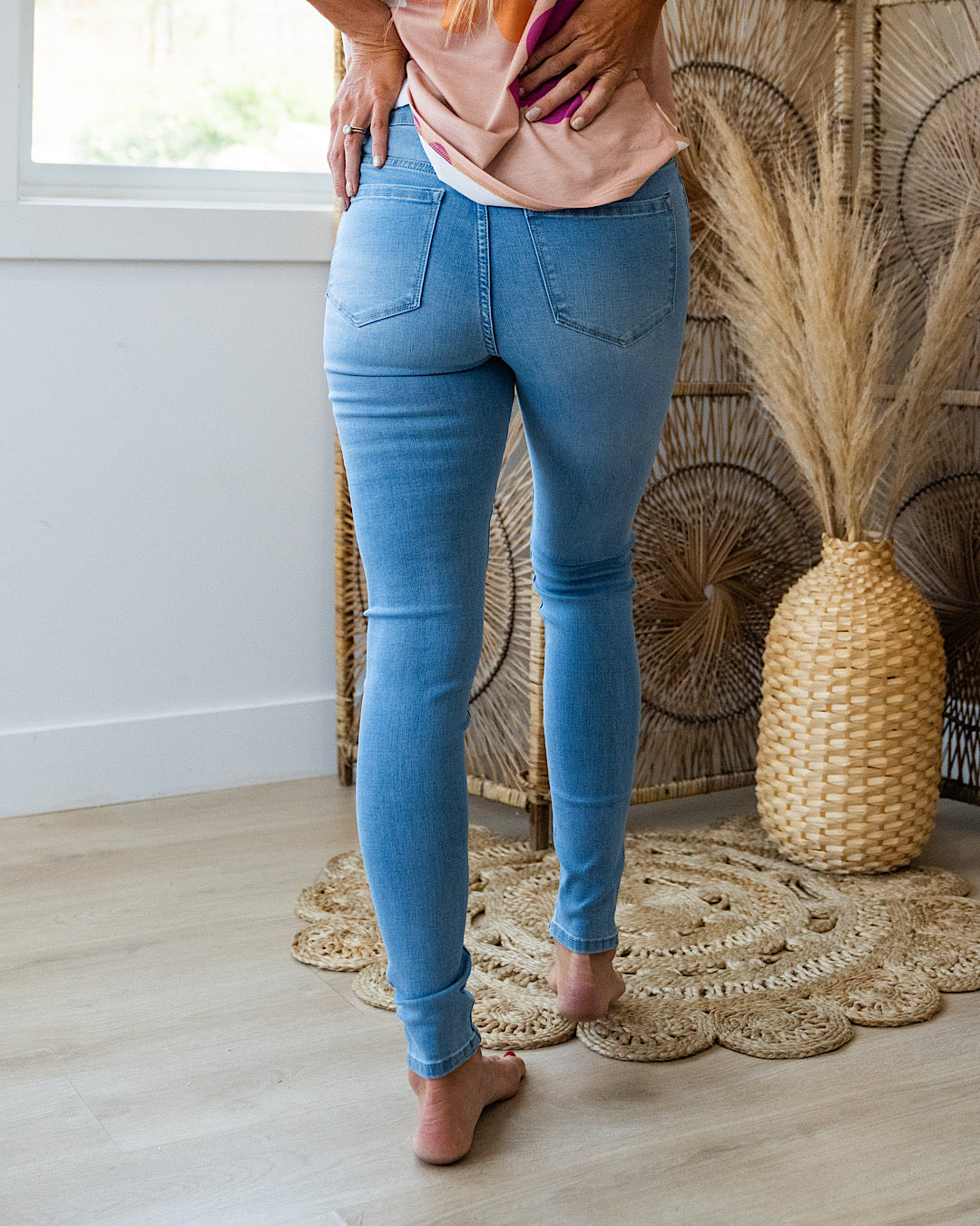 KanCan Diana Non Distressed Skinny Jeans - Light Wash SALE KanCan