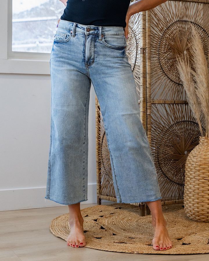 Judy Blue Donna Control Top Wide Leg Jeans Judy Blue