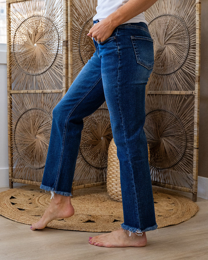 Lovervet Remember Me Non Distressed Straight Jeans Vervet