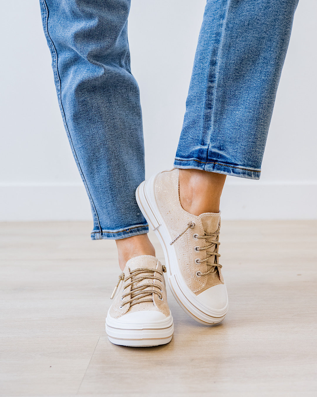 Very G Aman Suede Sneakers - Nude Very G