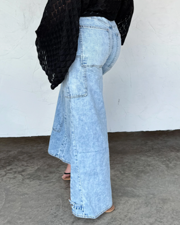 Blakely Say Yes Tie Waist Wide Leg Jeans Blakely