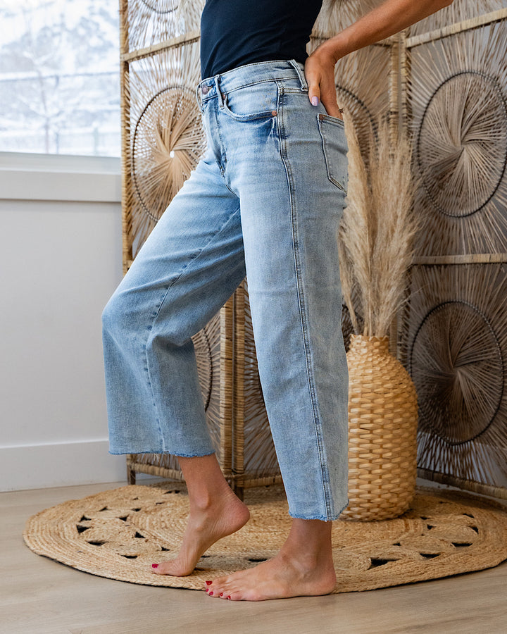 Judy Blue Donna Control Top Wide Leg Jeans Judy Blue