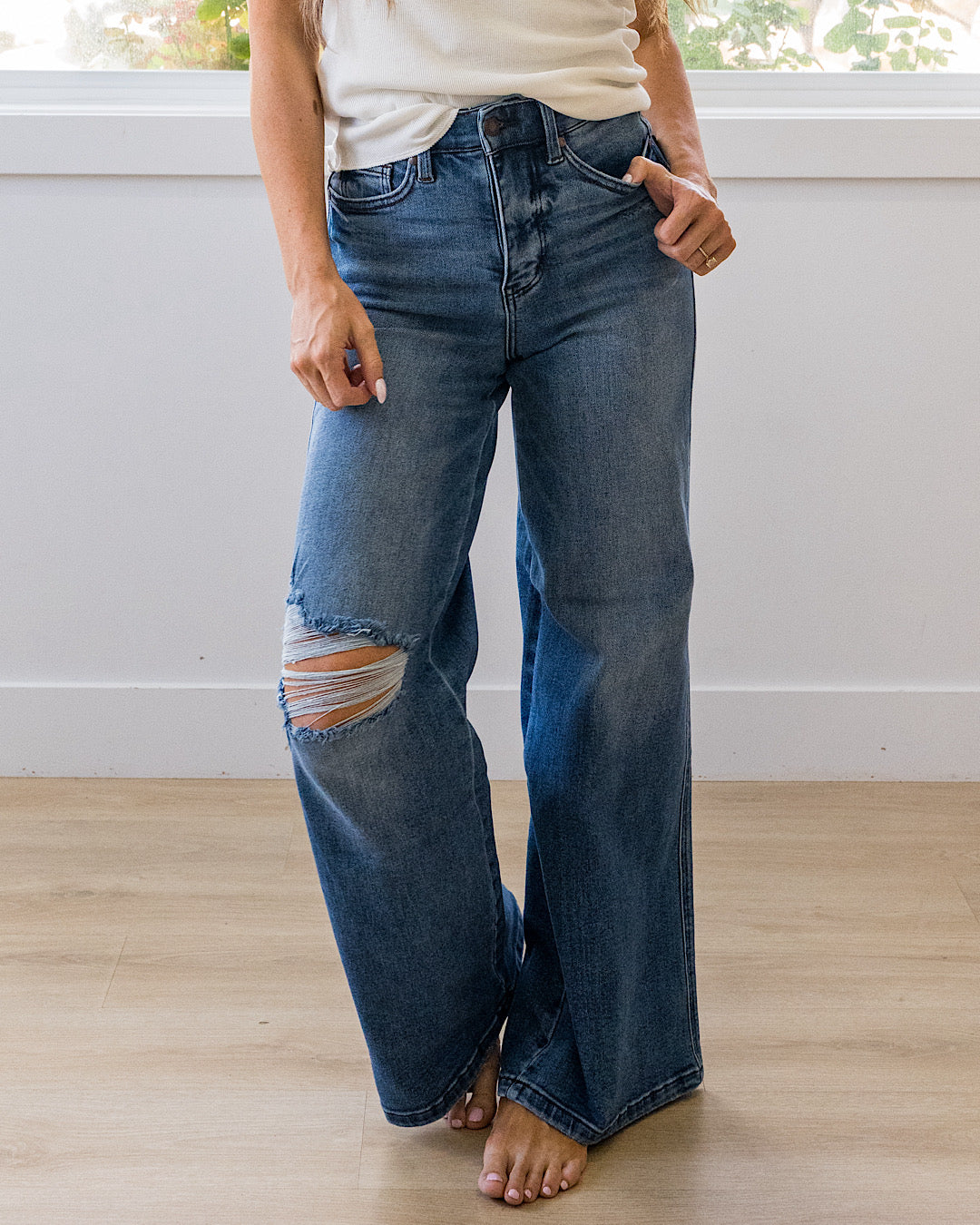 NEW! Judy Blue See You Soon Retro Wide Leg Jeans Judy Blue