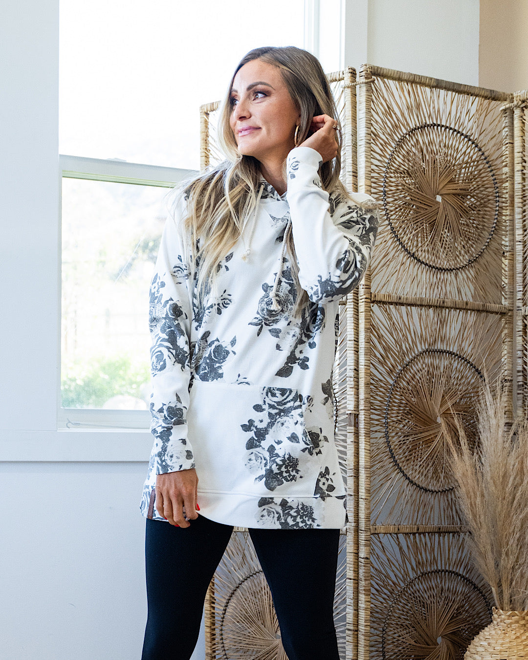 Ampersand Ave Hopelessly Devoted Sideslit Hoodie FINAL SALE Ampersand Ave