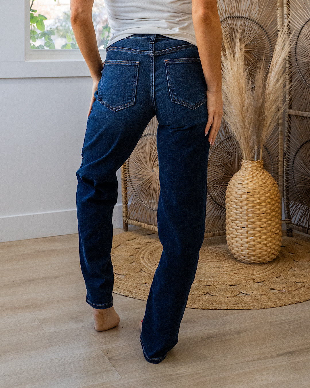 NEW! Judy Blue Begin Again Non Distressed Straight Jeans - Short, Regular and Long Judy Blue