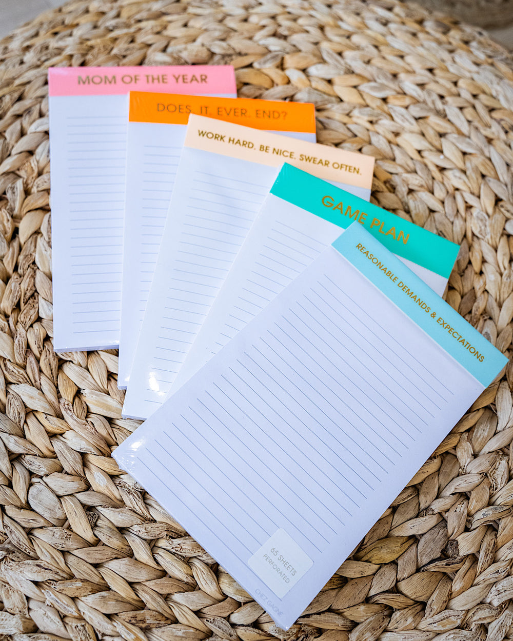 Note Pads - 5 Sayings SALE Chez Gagne