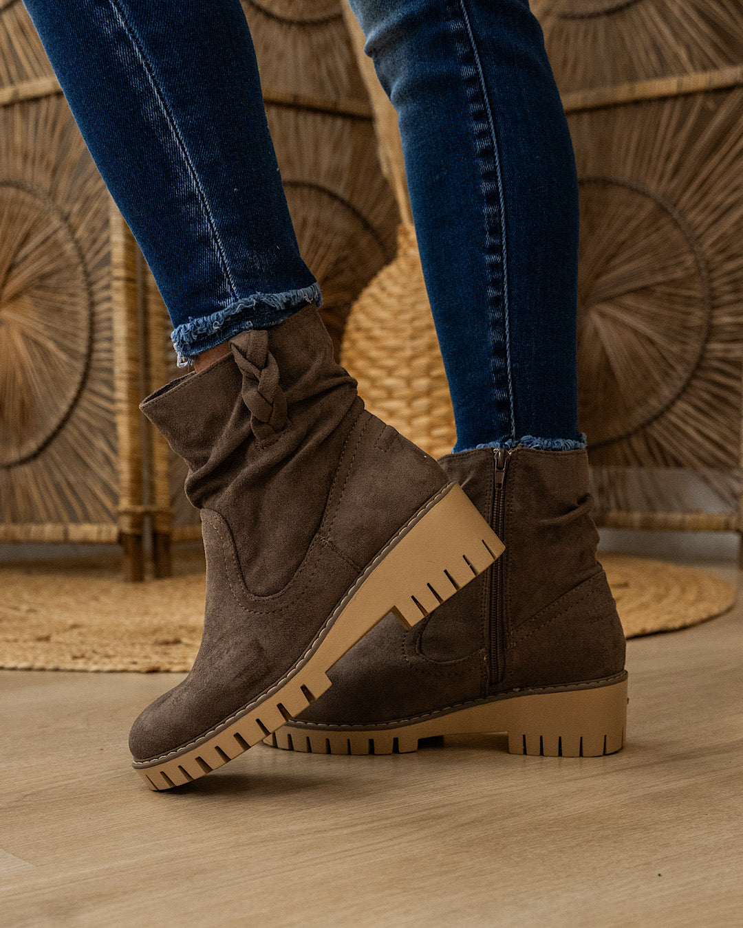 Very G Demi Slouch Boots - Taupe Very G