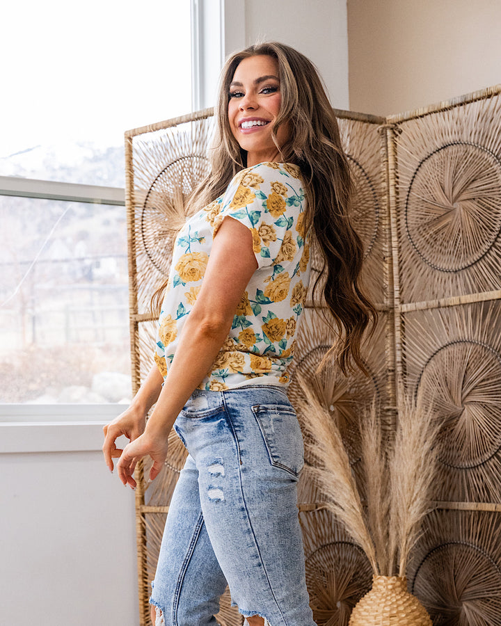 Liesel Floral Top - Yellow FINAL SALE Bibi