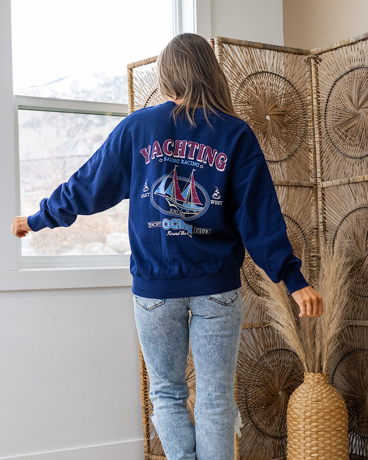 Ocean Yacht Club Navy Sweatshirt Tres Bien