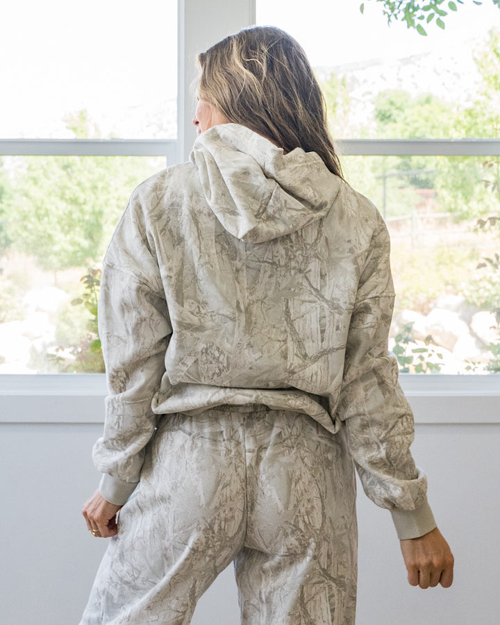 Gray Camo Hoodie Double Zero