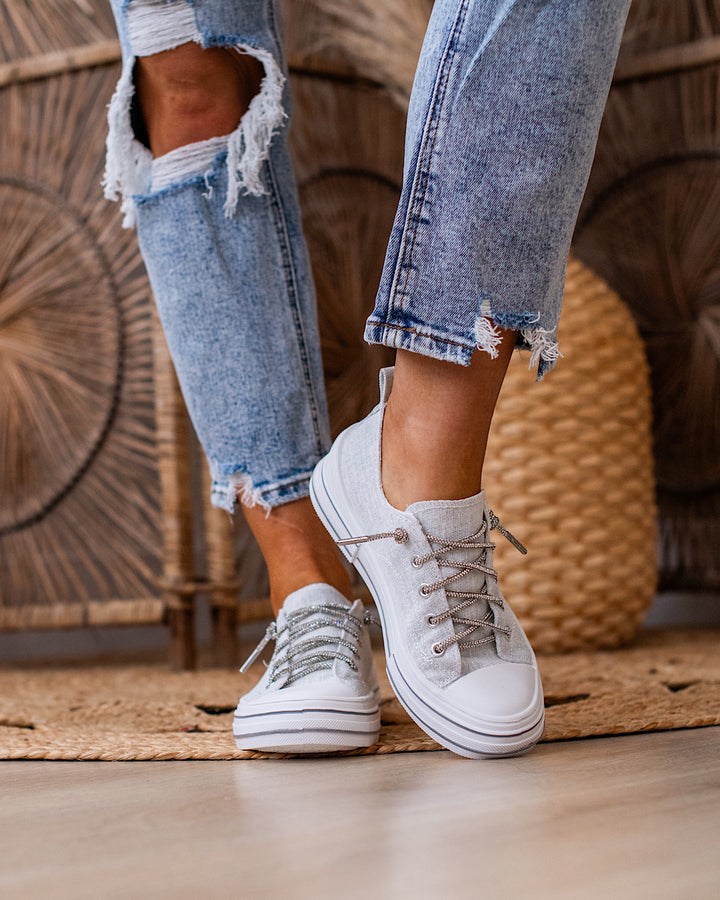 Very G Aman Sparkle Sneakers - White Very G