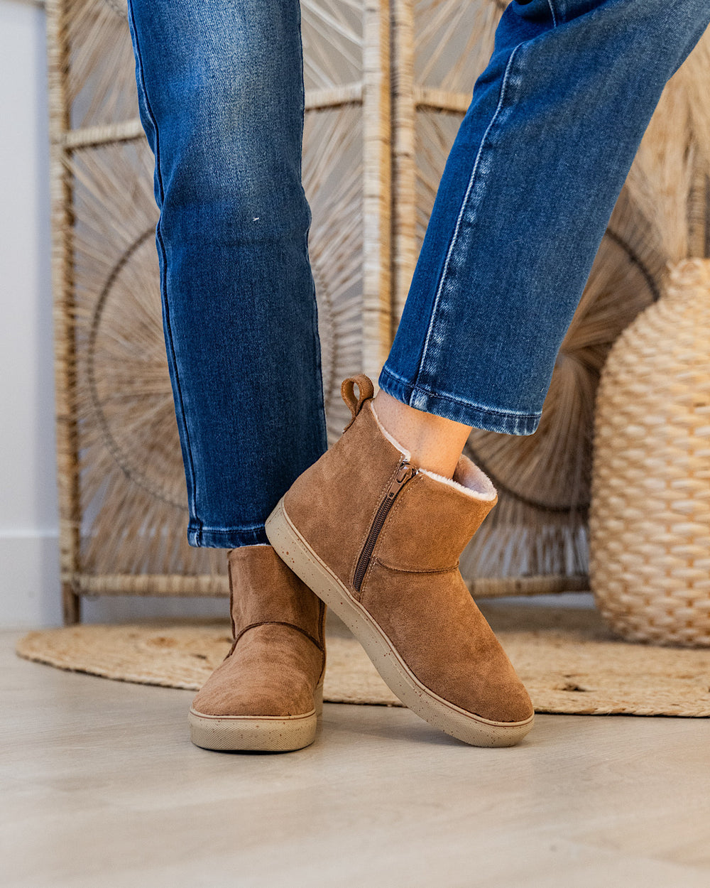 NEW! Very G Fuzzy Boots - Tan Very G