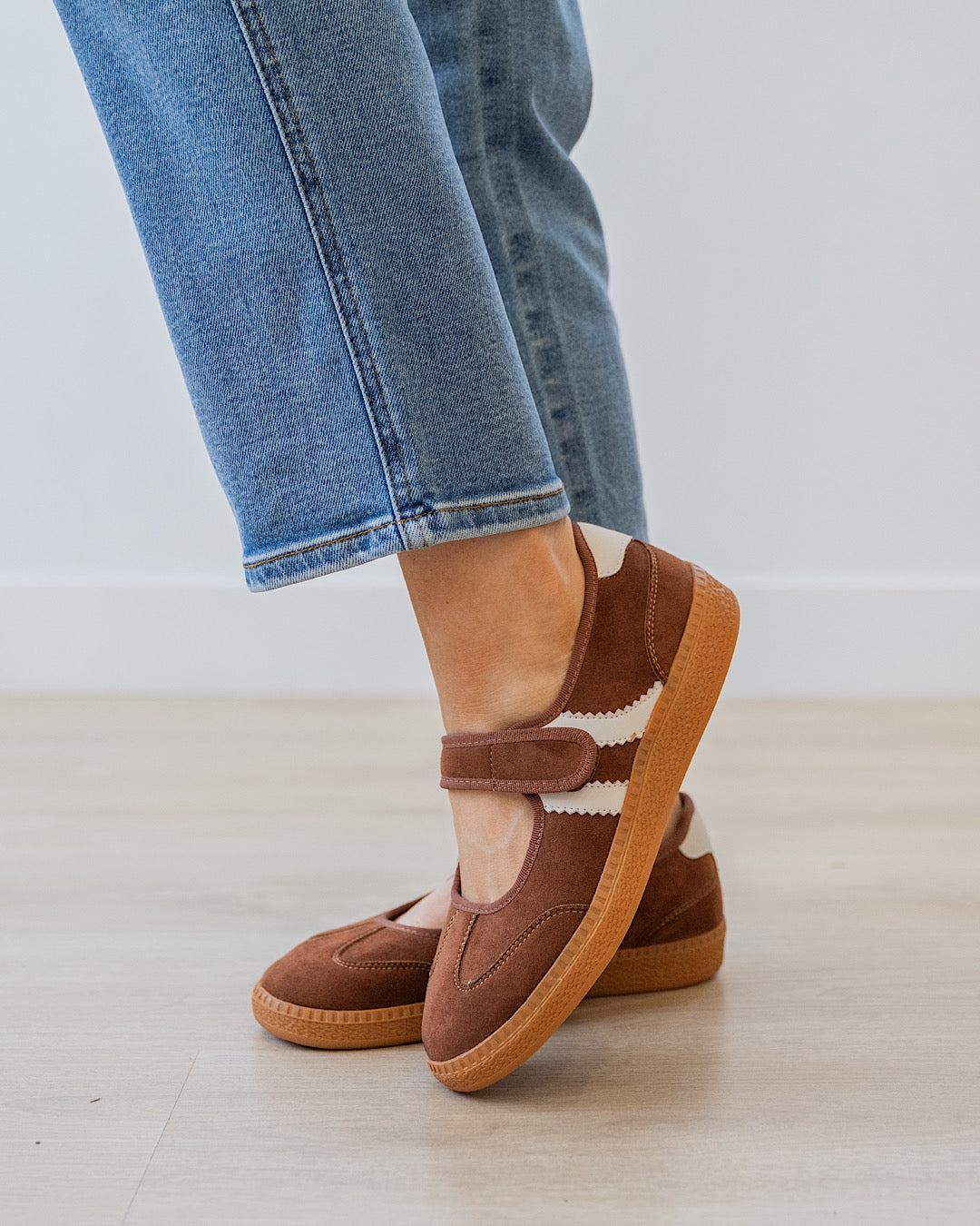 Corkys Calm Down Mary Jane Sneakers - Chestnut Corkys Footwear