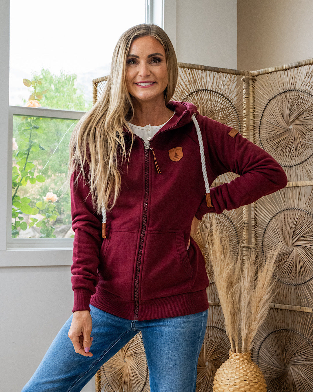 Wanakome Hera Full Zip Hoodie - Grape Wanakome